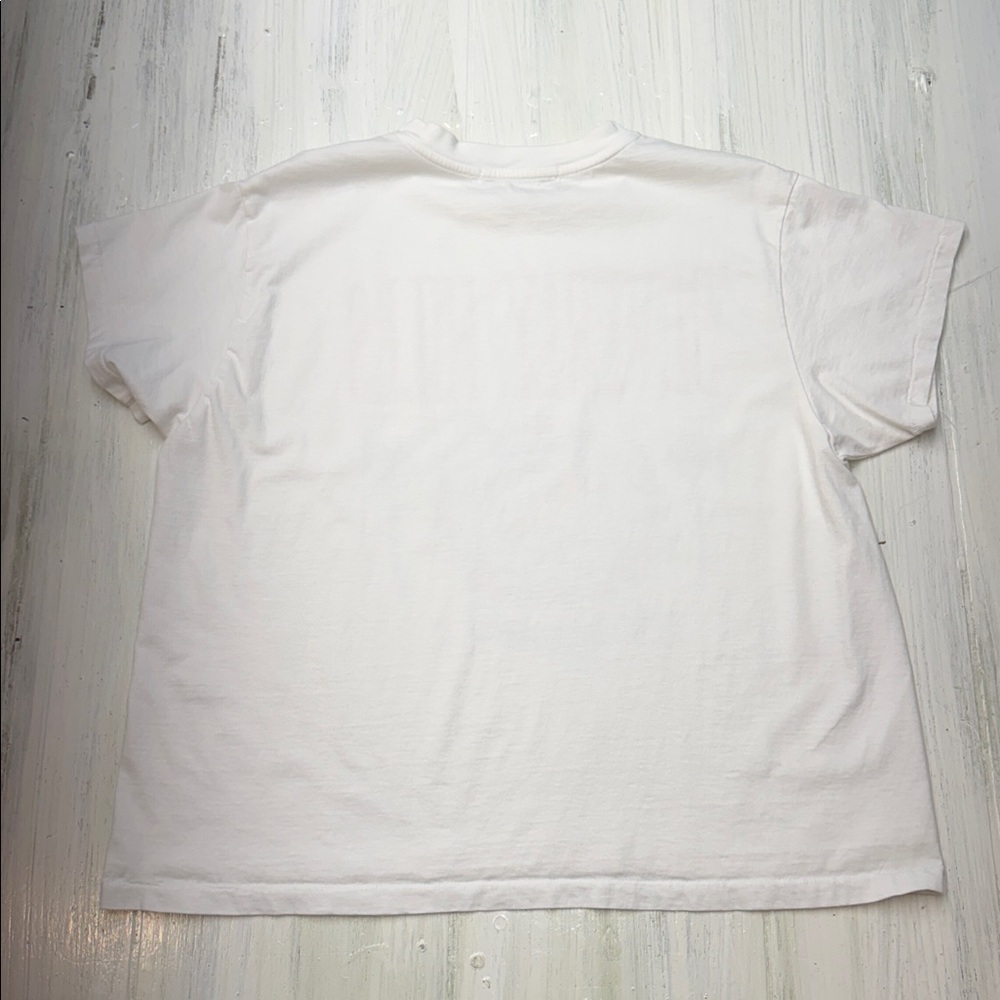 DAYDREAMER Beverly Hills Girlfriend Tee in Vintage White Sz L - Picture 7 of 9